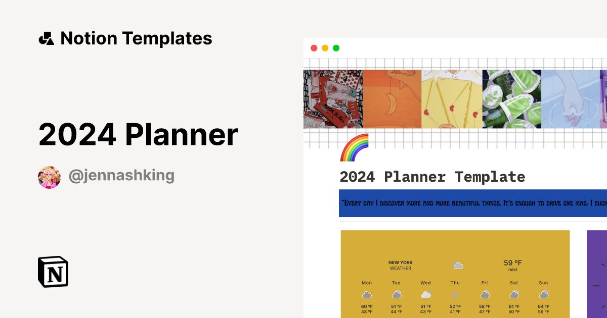 2024 Planner Notion Template