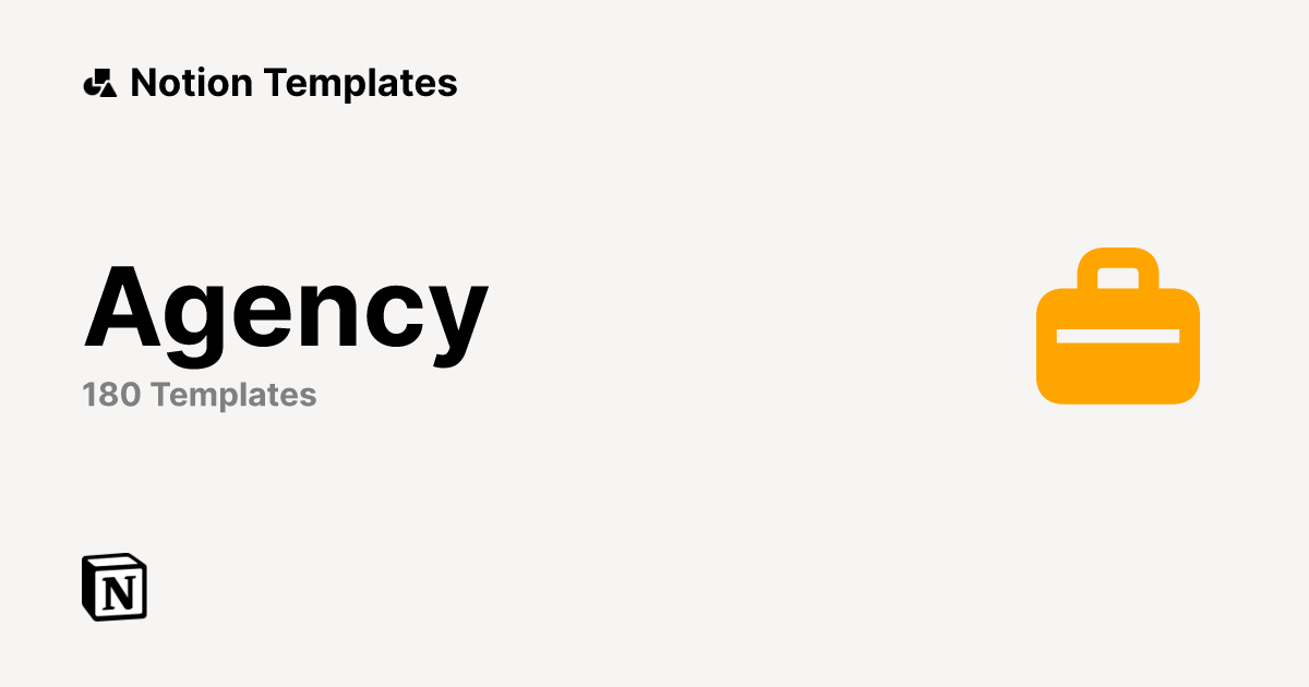 Best Agency Templates from Notion