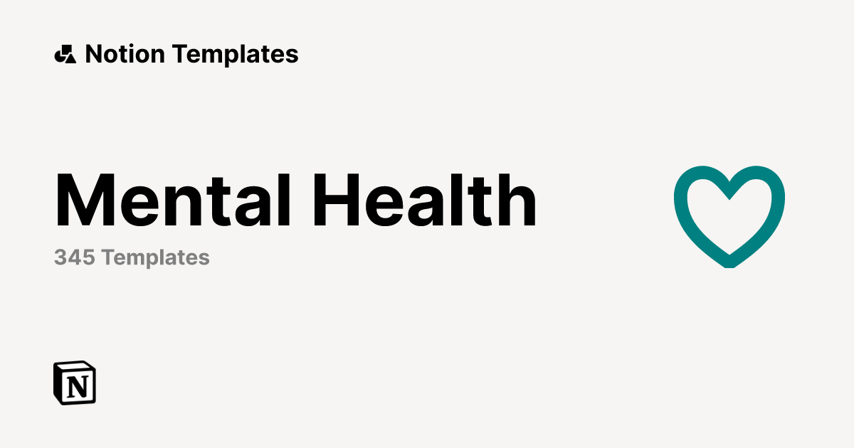 Best Mental Health Templates from Notion