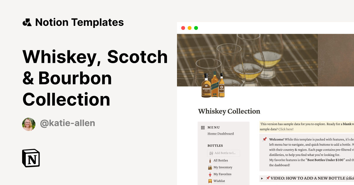 Whiskey, Scotch & Bourbon Collection