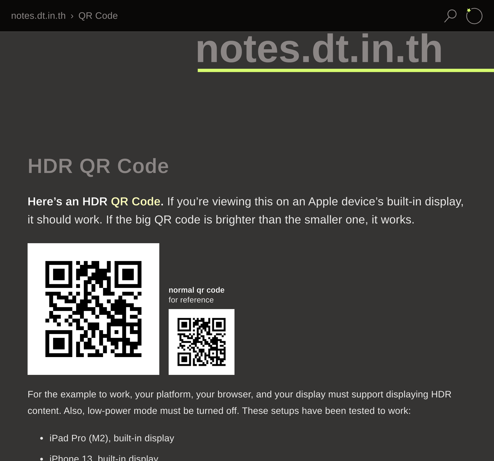 HDR QR Code