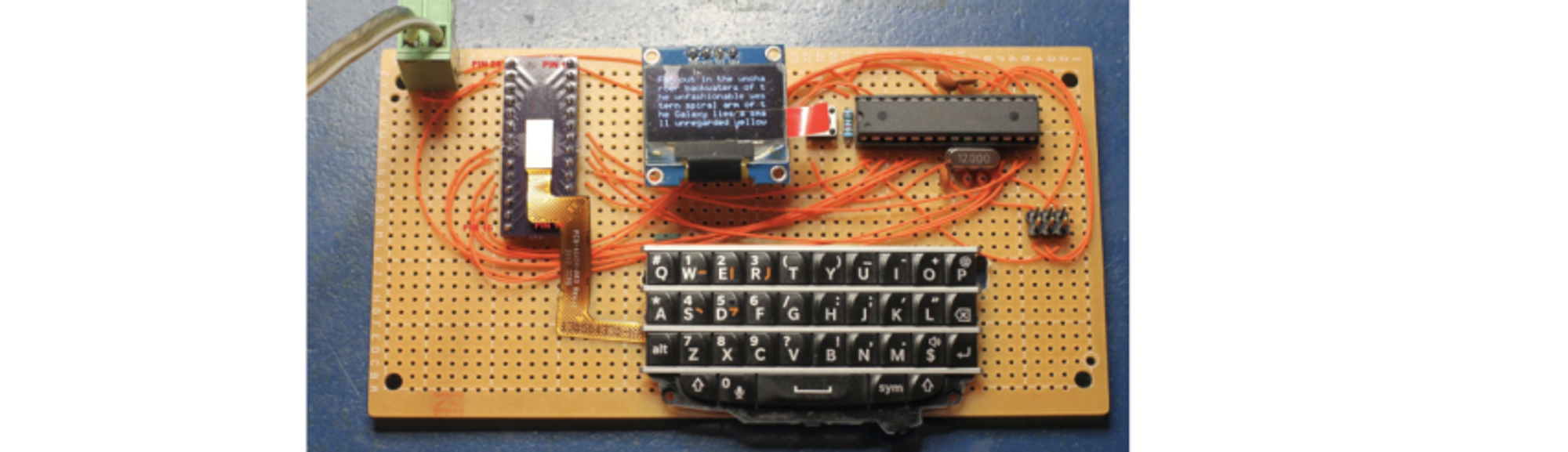 Interfacing a BlackBerry Q10 keyboard into your microcontroller project #BlackBerry #Arduino #Microcontroller