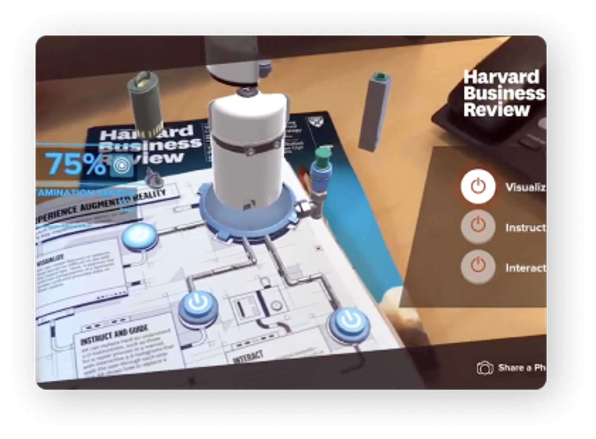 Paper manual with AR