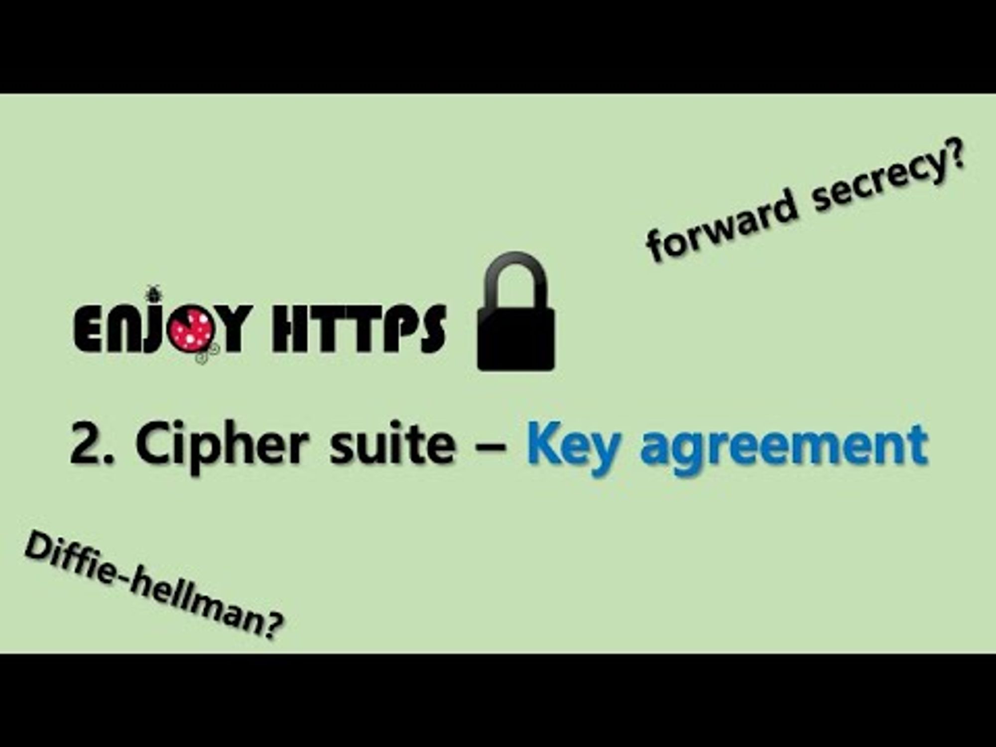 HTTPS - 2. HTTPS의 Ciphersuite -1. 키 교환과 인증