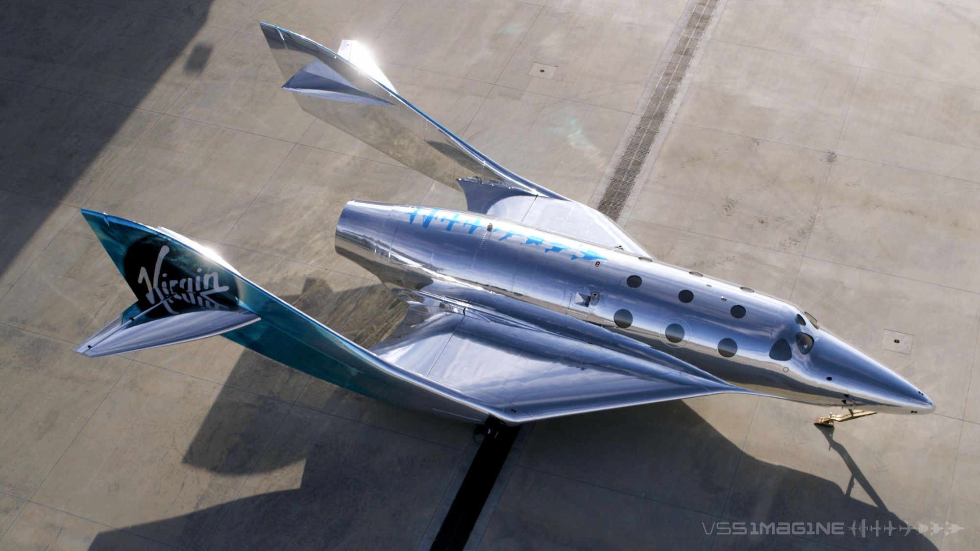 Virgin Galactic unveils 'VSS Imagine,' the first of its next-generation spaceship series