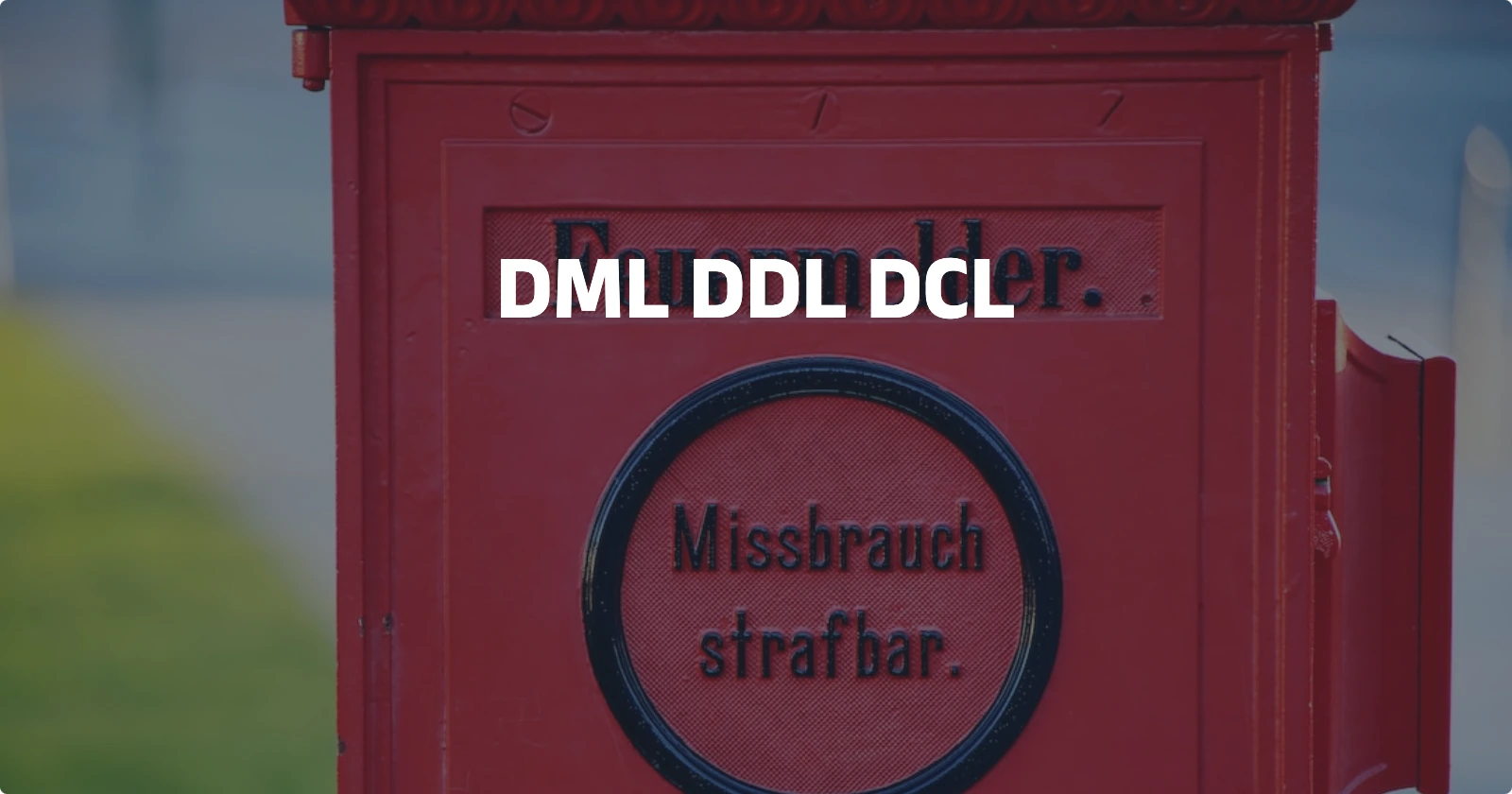Day80【概念解析】 DML，DDL，DCL | 易浅小站