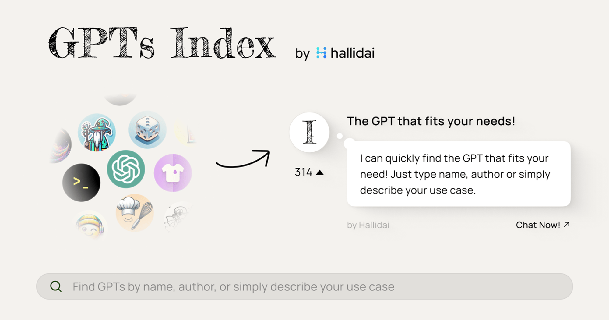 GPTs Index - Find the GPT that fits your needs | by Hallidai