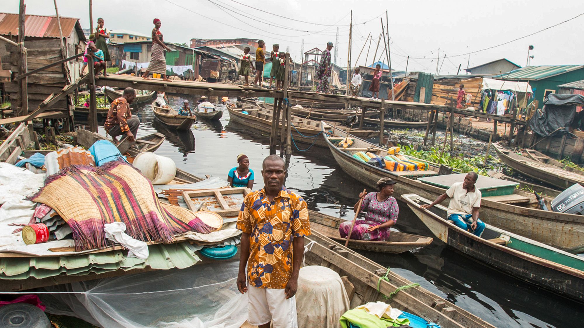 Slum Dwellers In Africa's Biggest Megacity Are Now Living In Canoes