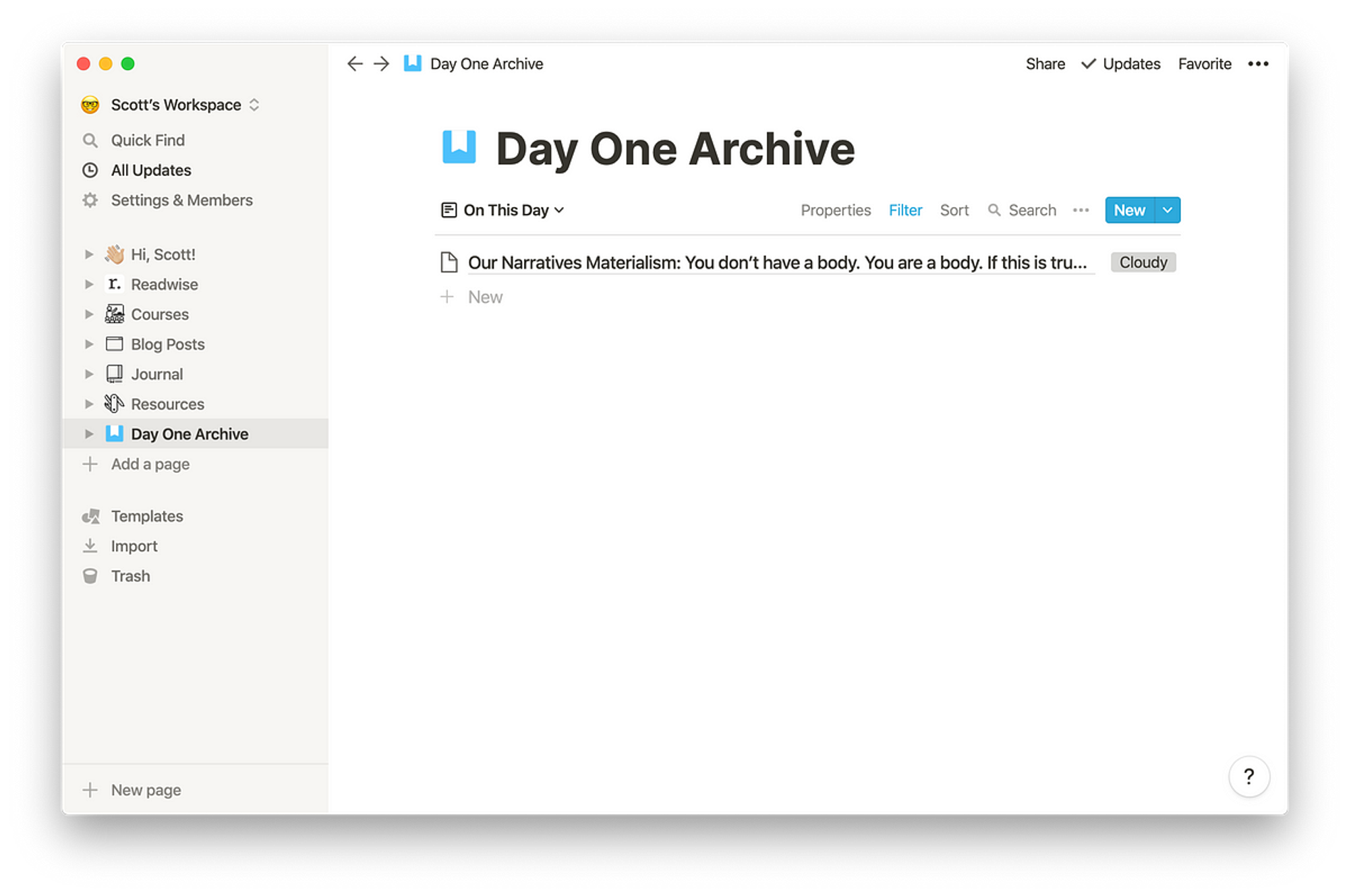 How to Import Day One Entries into Notion and Build an “On This Day” Feature