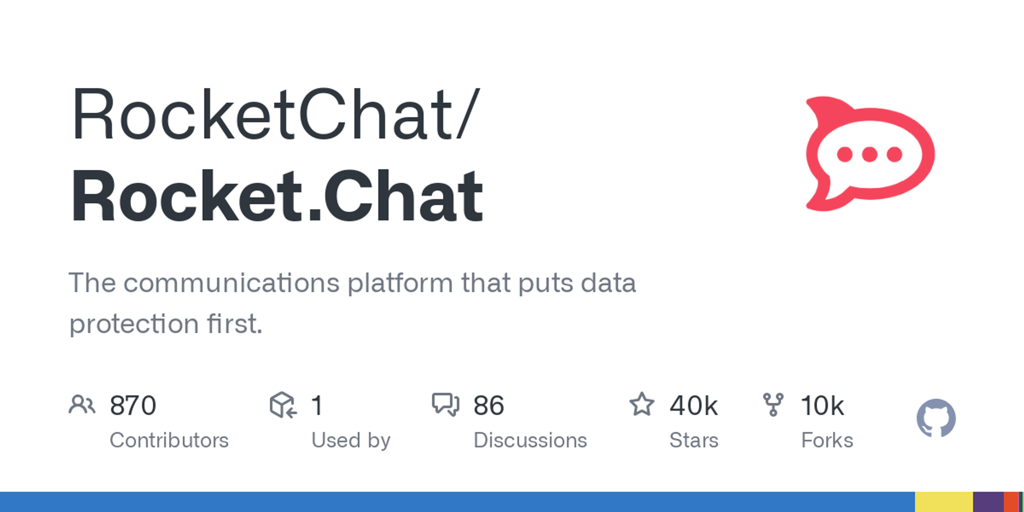 GitHub - RocketChat/Rocket.Chat: The communications platform that puts data protection first.