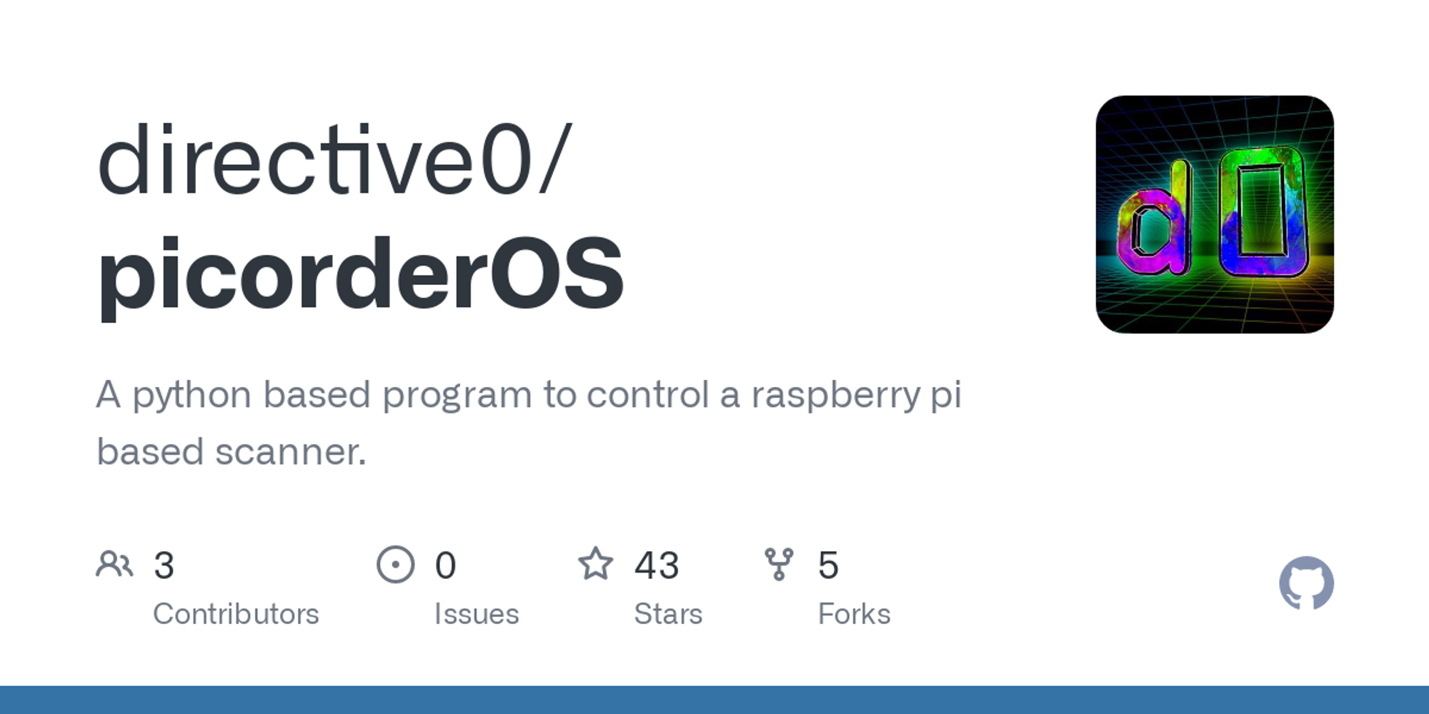 GitHub - directive0/picorderOS: A python based program to control a raspberry pi based scanner.