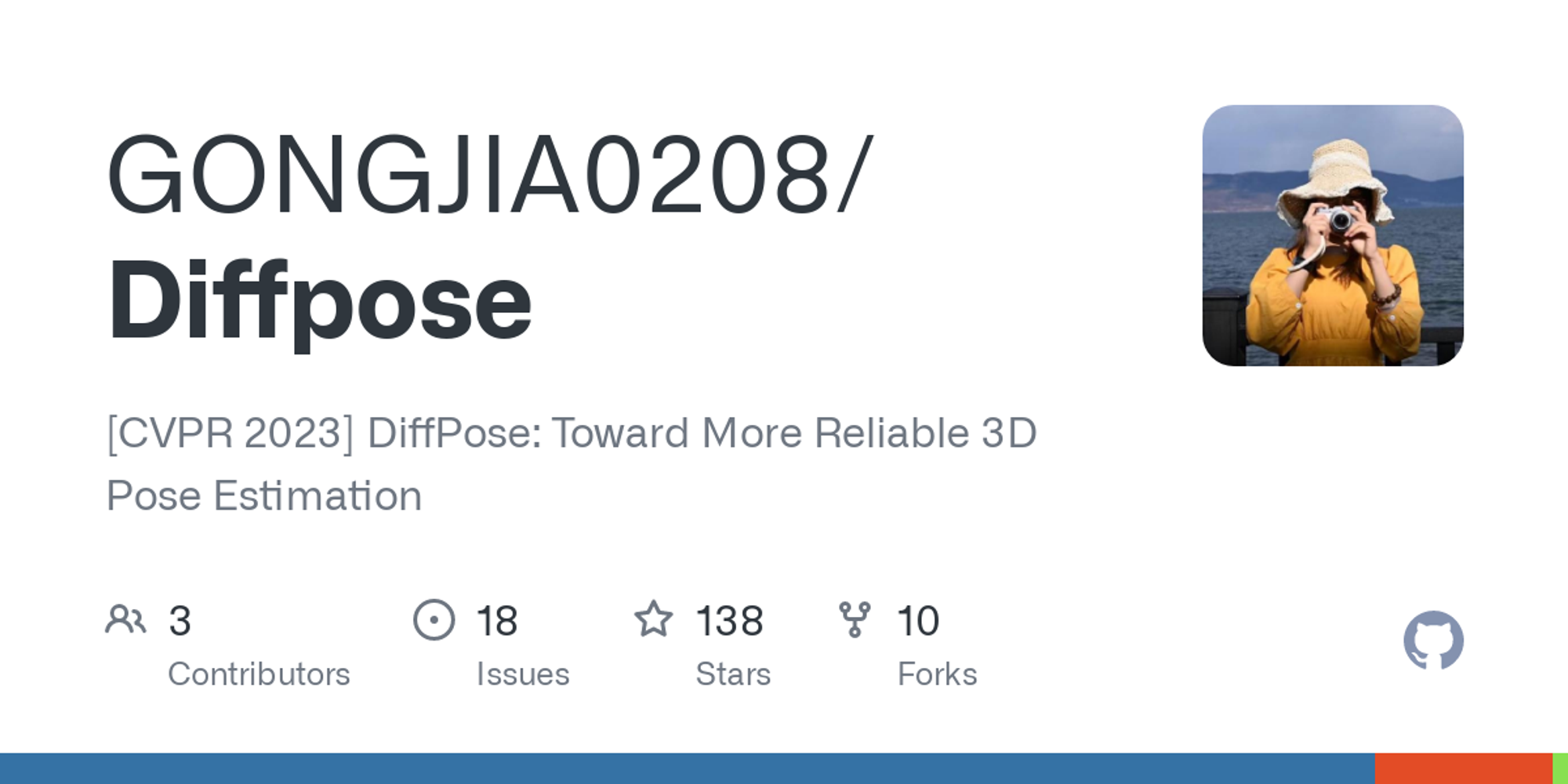 GitHub - GONGJIA0208/Diffpose: [CVPR 2023] DiffPose: Toward More Reliable 3D Pose Estimation