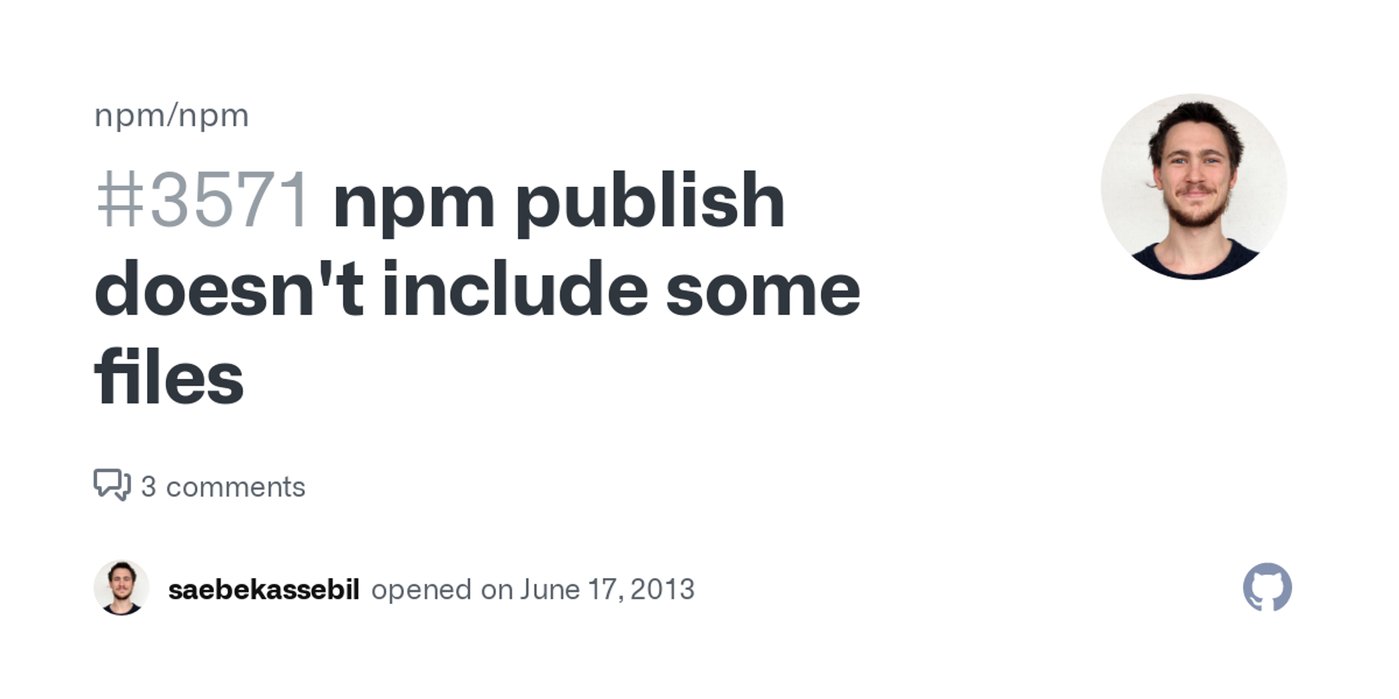 npm publish doesn't include some files · Issue #3571 · npm/npm