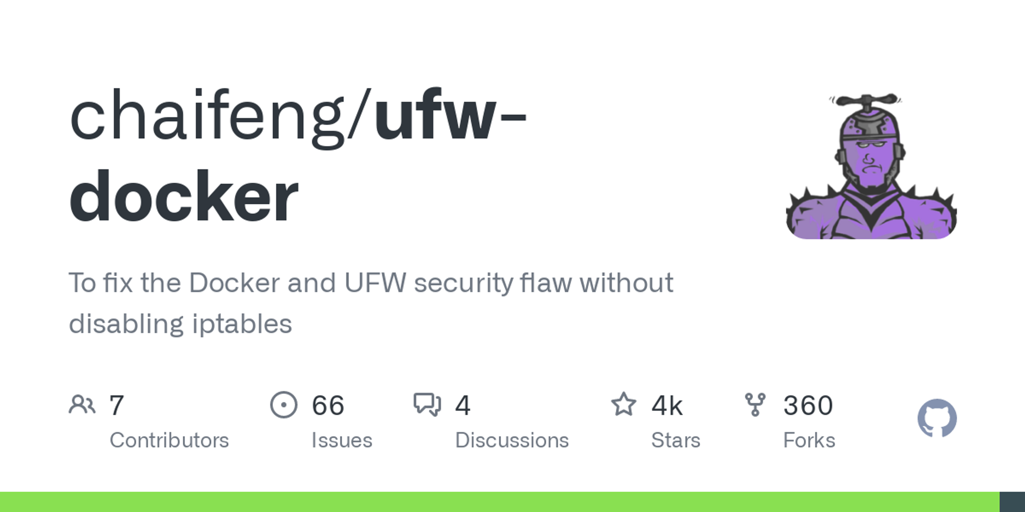 GitHub - chaifeng/ufw-docker: To fix the Docker and UFW security flaw without disabling iptables