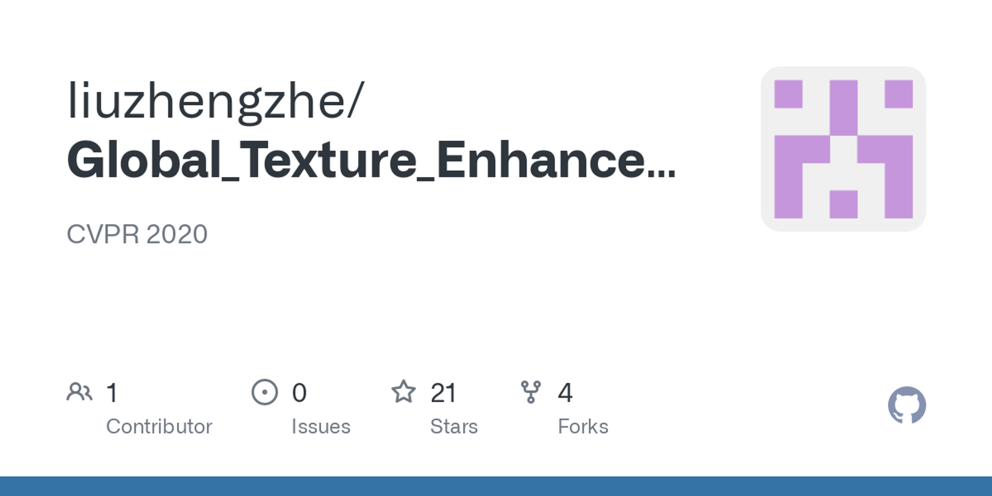 GitHub - liuzhengzhe/Global_Texture_Enhancement_for_Fake_Face_Detection_in_the-Wild: CVPR 2020