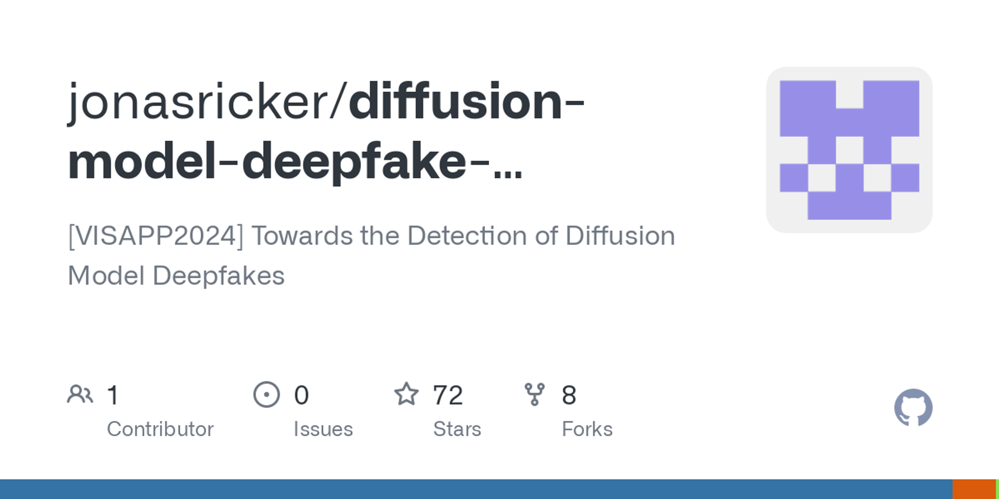 GitHub - jonasricker/diffusion-model-deepfake-detection: Official repository of: Towards the Detection of Diffusion Model Deepfakes