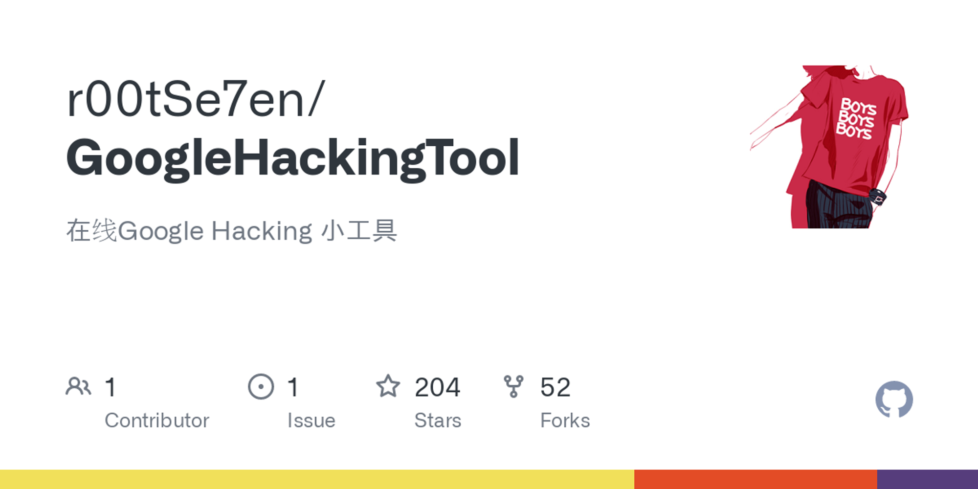 GitHub - r00tSe7en/GoogleHackingTool: 在线Google Hacking 小工具