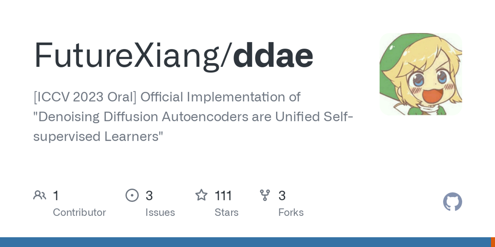 GitHub - FutureXiang/ddae: [ICCV 2023 Oral] Official Implementation of "Denoising Diffusion Autoencoders are Unified Self-supervised Learners"