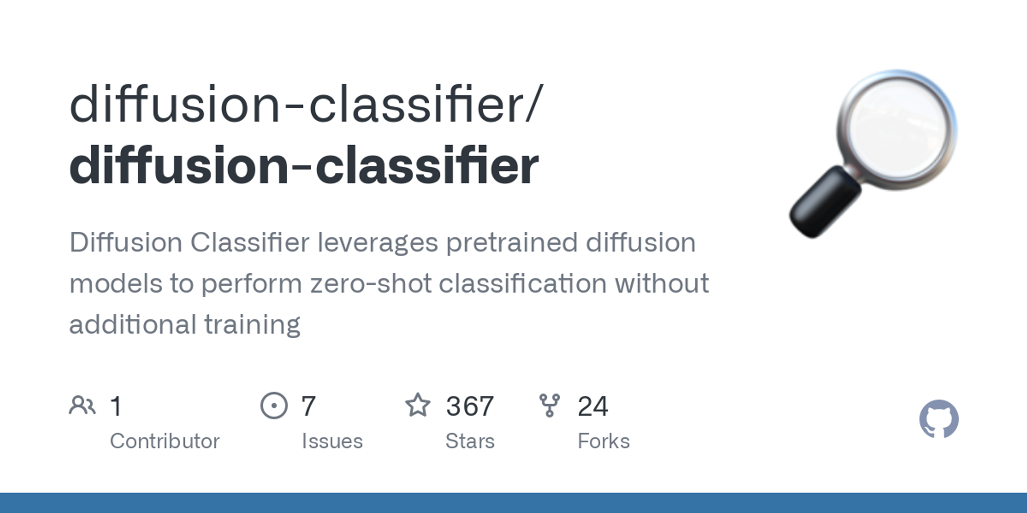 GitHub - diffusion-classifier/diffusion-classifier: Diffusion Classifier leverages pretrained diffusion models to perform zero-shot classification without additional training