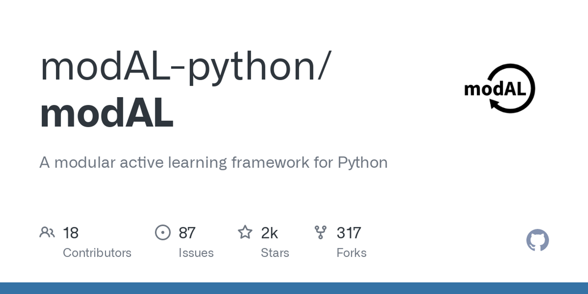GitHub - modAL-python/modAL: A modular active learning framework for Python
