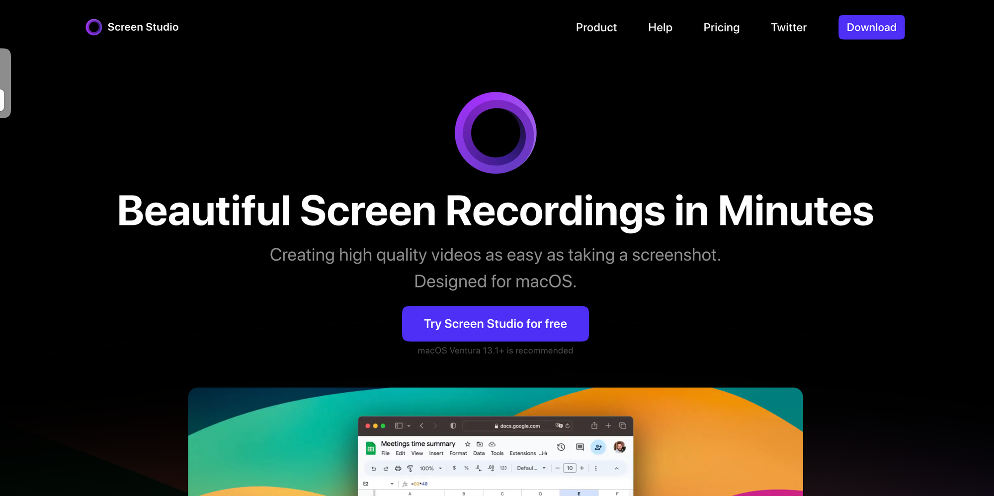 Screen Studio, tool per registrare lo schermo