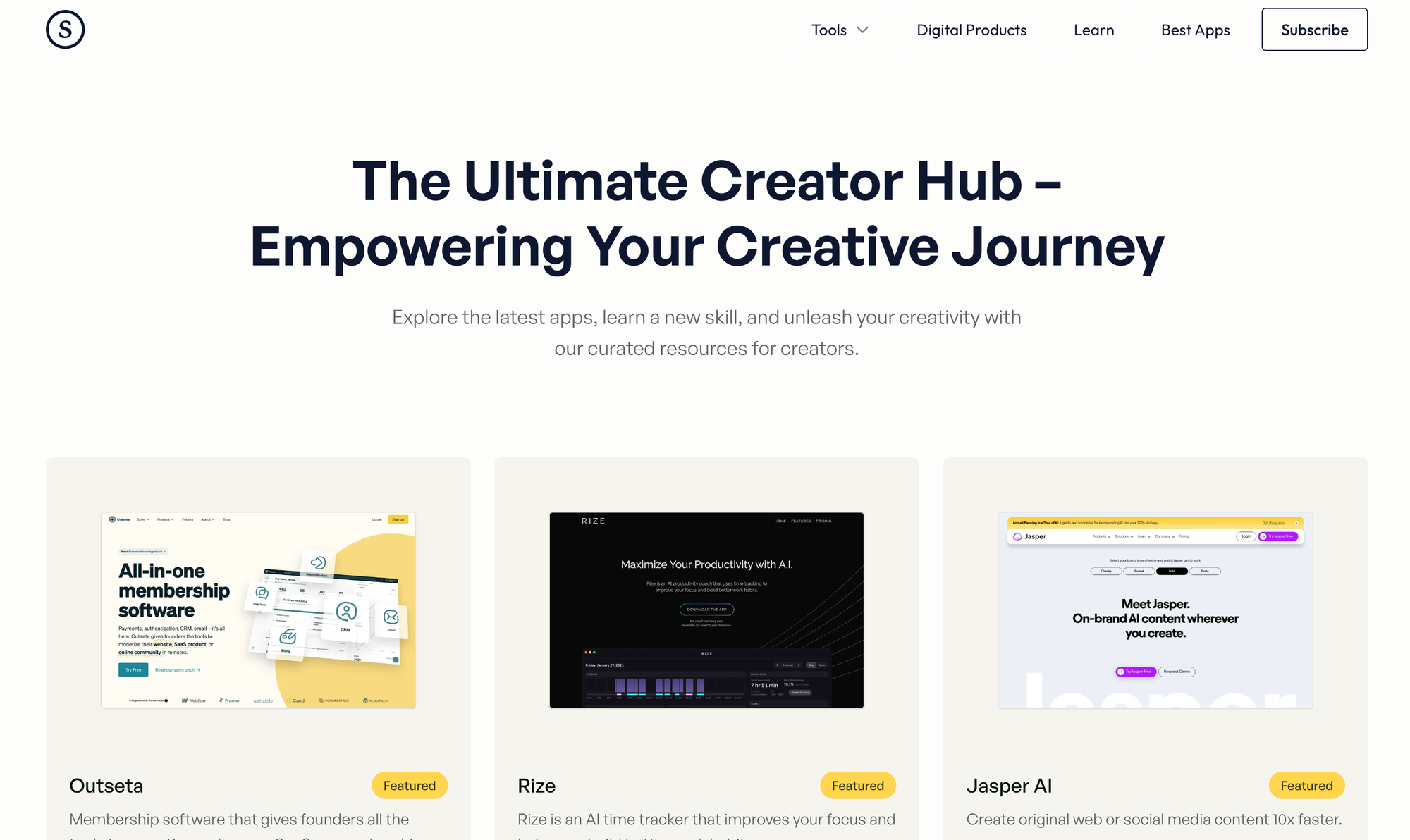 Creator Supply, raccolta di tool per creatori digitali