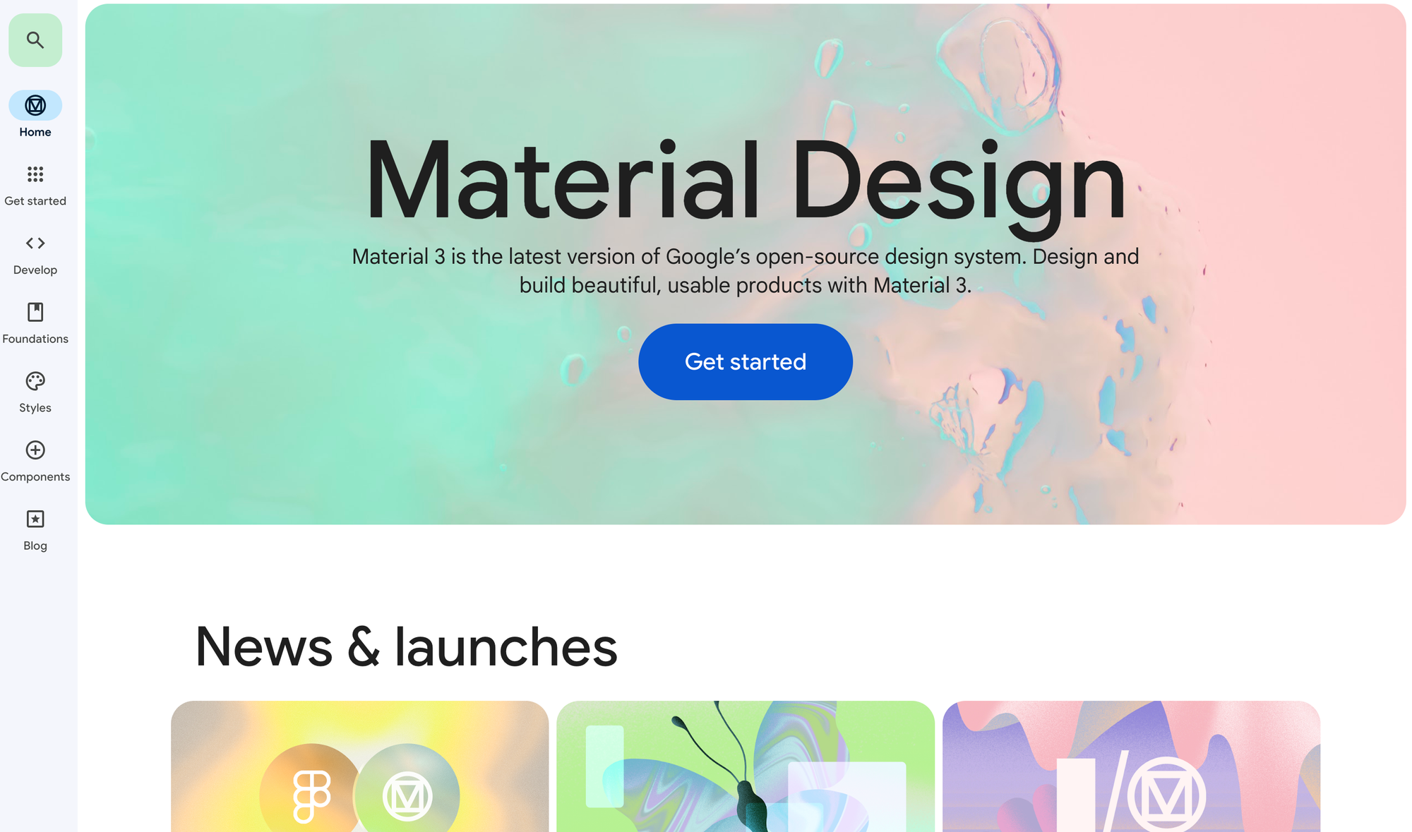 Material Design, design system di Google