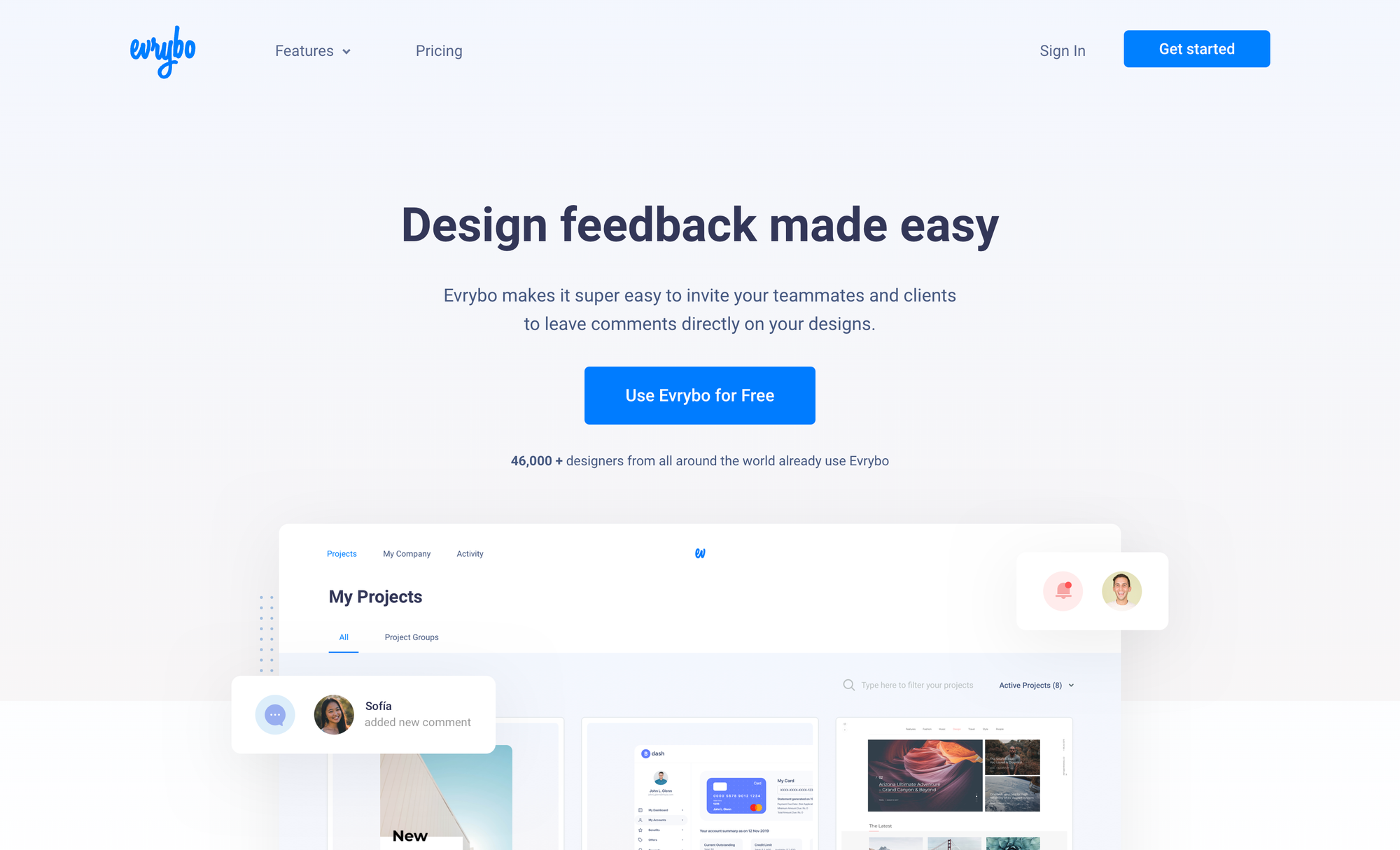 Evrybo, tool online per fornire feedback sul frontend
