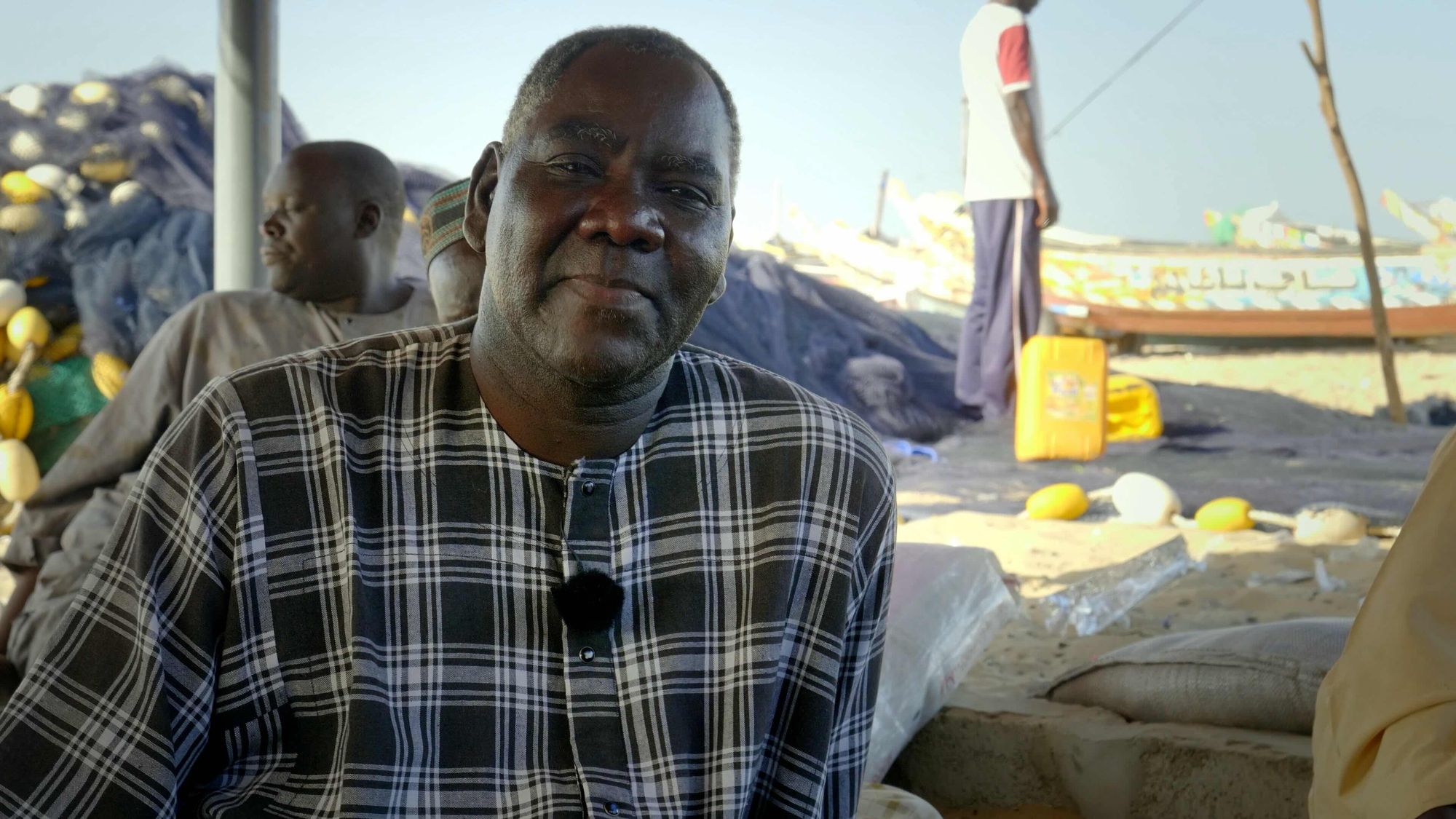 Abdou Karim Sarr es responsable del consejo local de pesca artesanal y padre de un migrante fallecido.