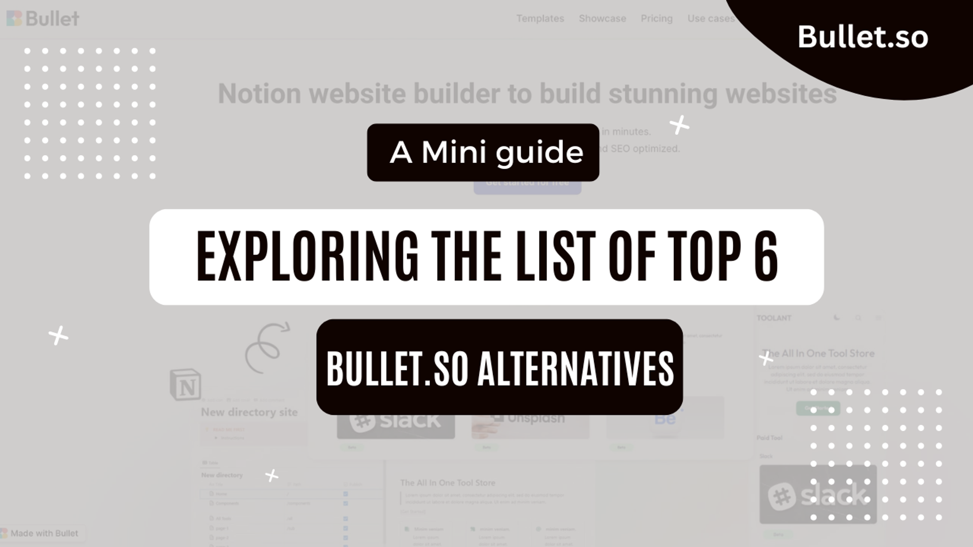 Top 6 Bullet.so Alternatives & its Competitors