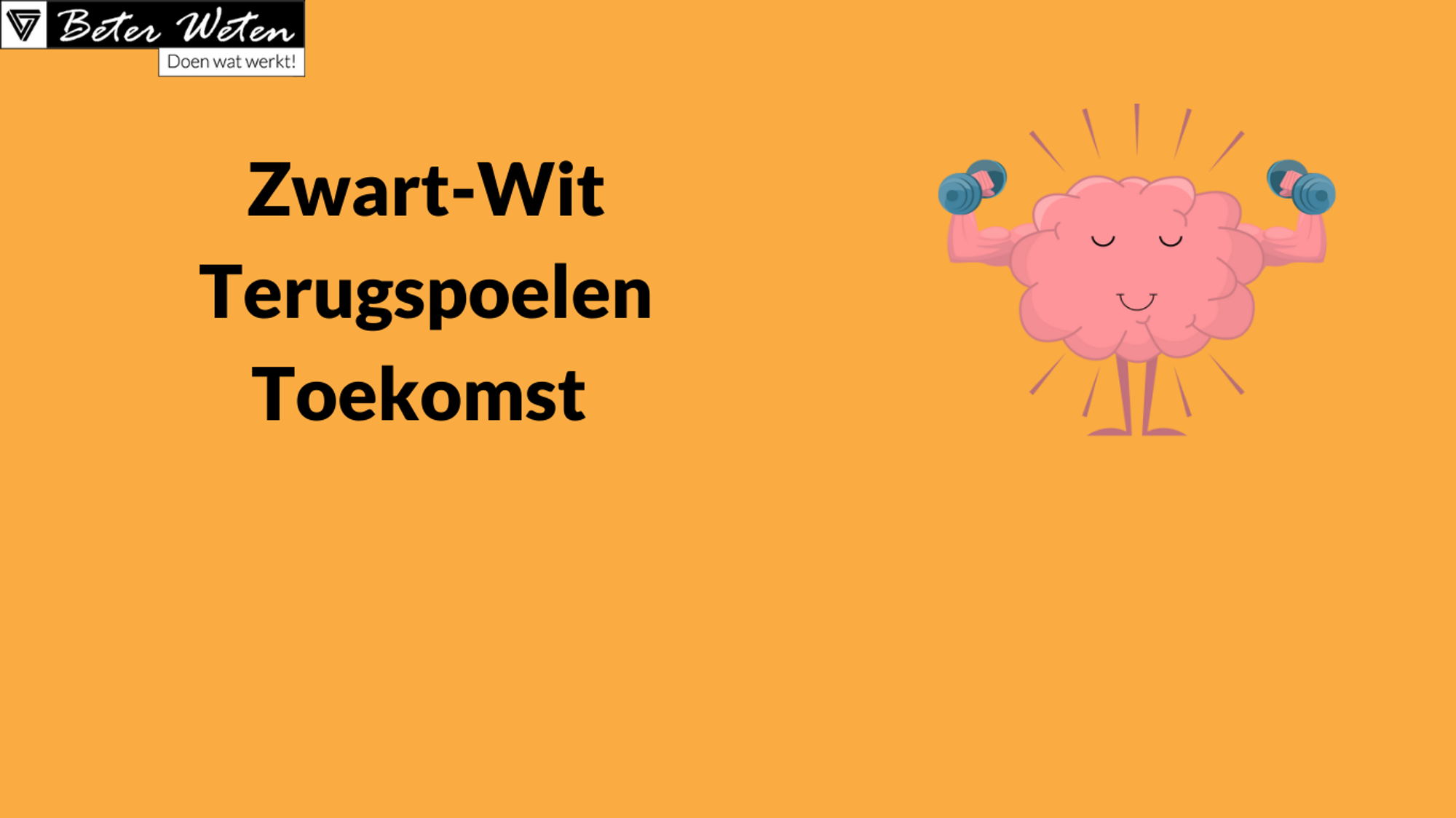 Zwart-Wit Terugspoelen Toekomst 