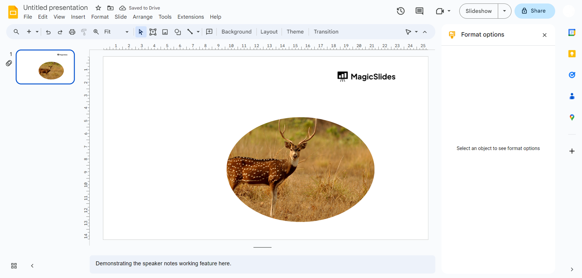 How to Fit an Image in Shape on Google Slides on Mobile and PC