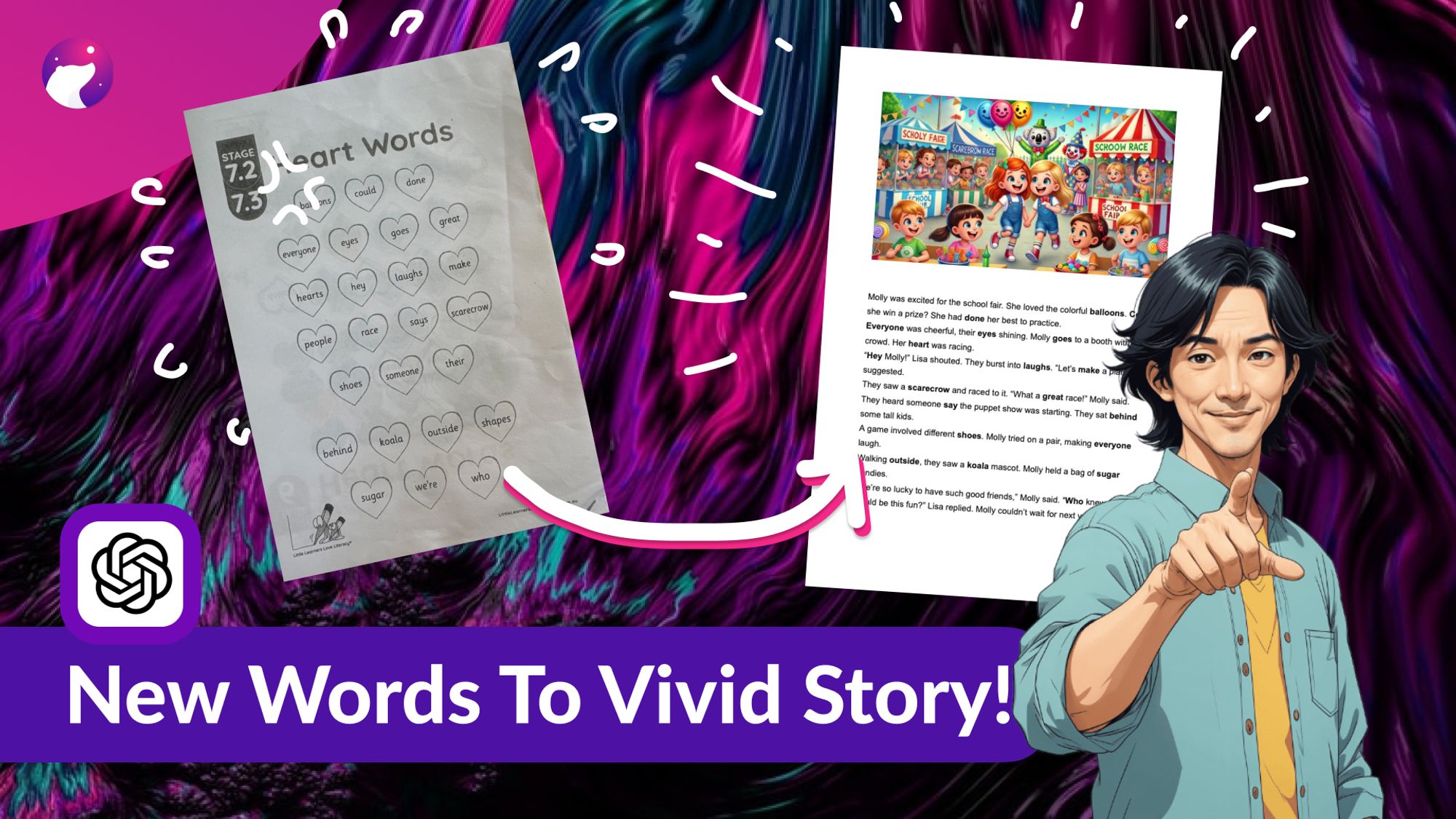 How to Use AI to Turn Vocabulary into Stories for Kids