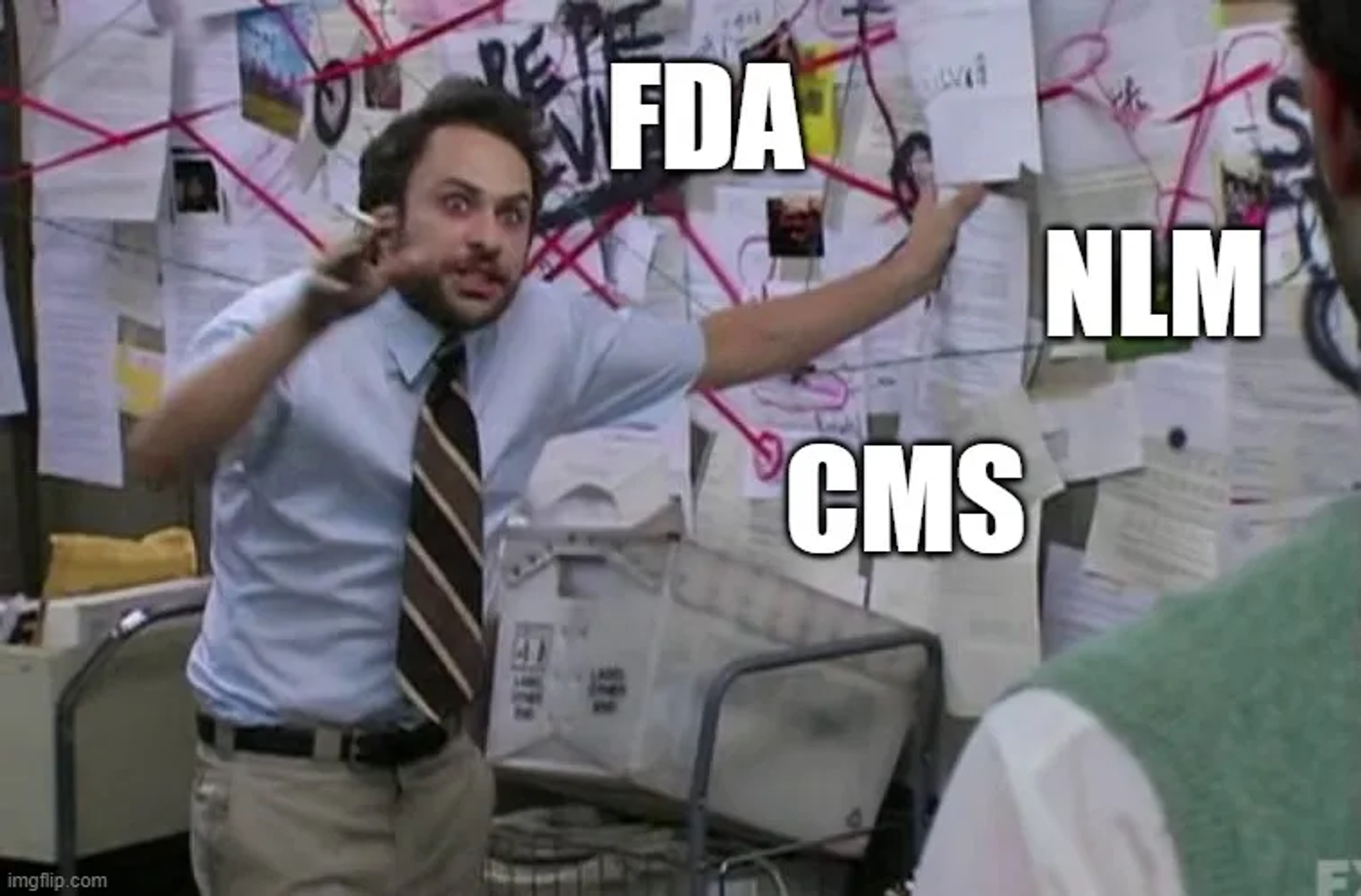 An actual image of me trying to explain how to manually combine open drug data from different sources.