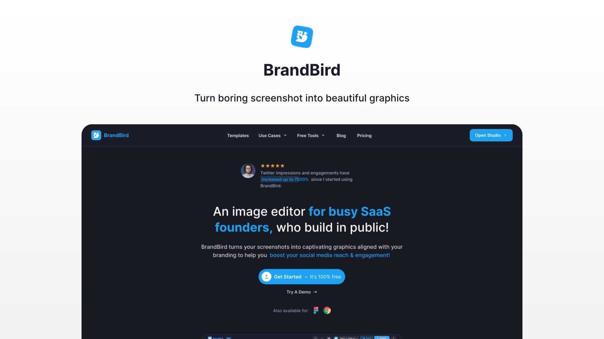 Twitter Graphic created with BrandBird