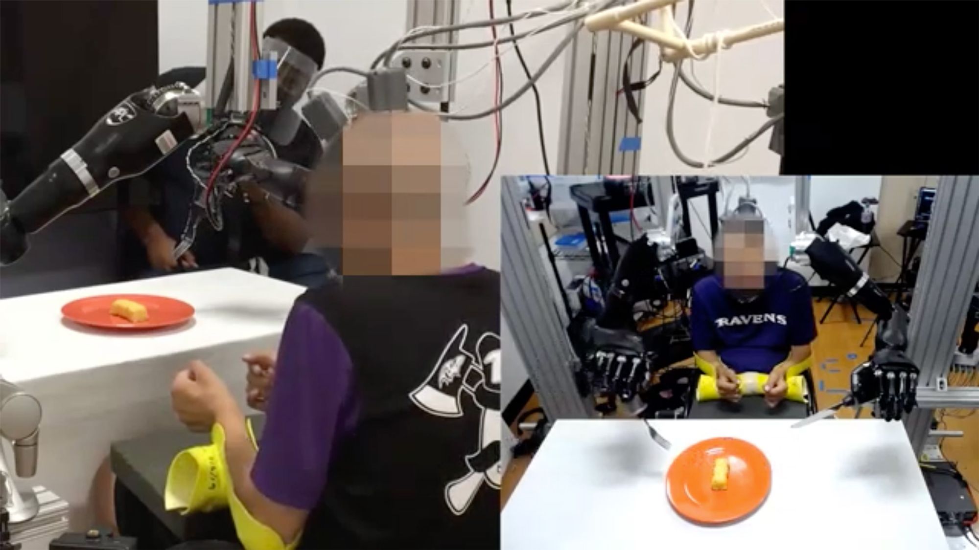 Brain-machine interface helped a man with paralysis feed himself using robotic arms | Engadget