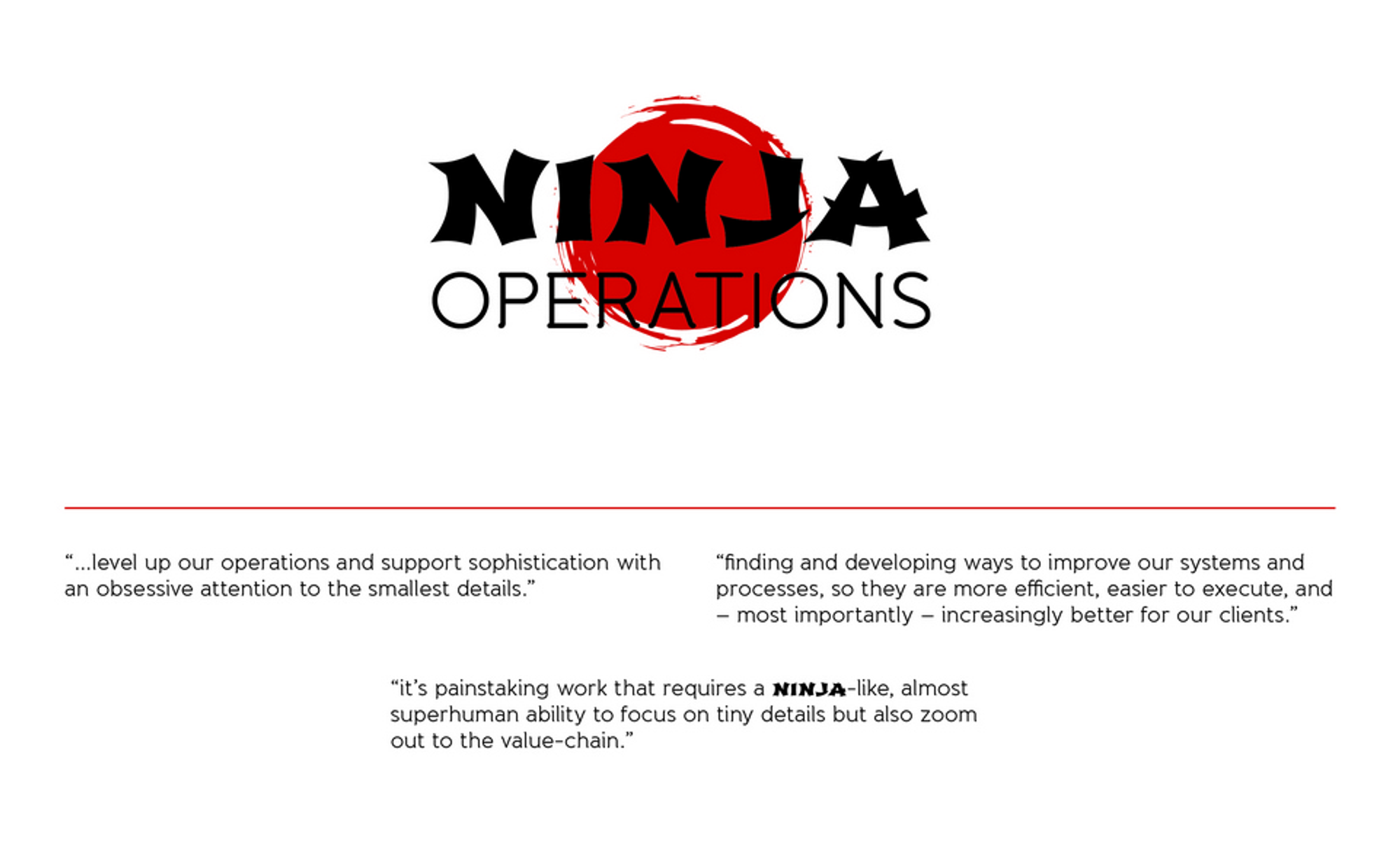Ninja Operations