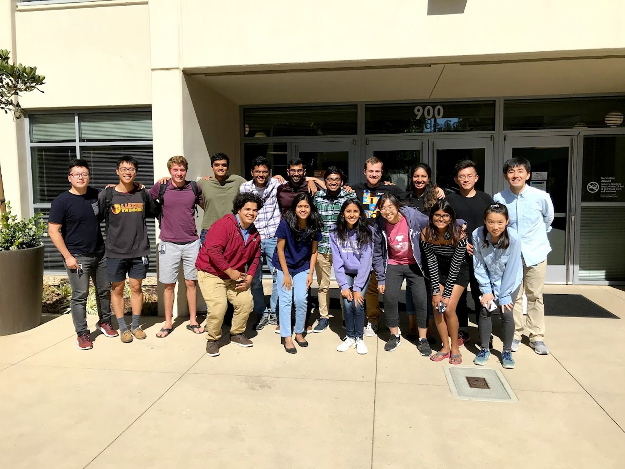 Our Uber intern group in 2019 - a set of ambitious young minds