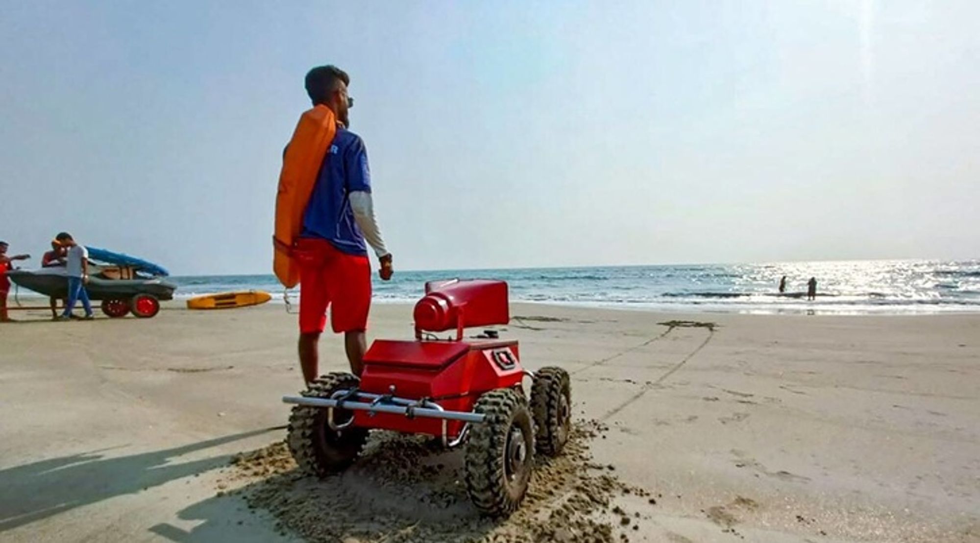AI-Powered Robots Deployed On Goa Beaches To Improve Lifesaving Efforts