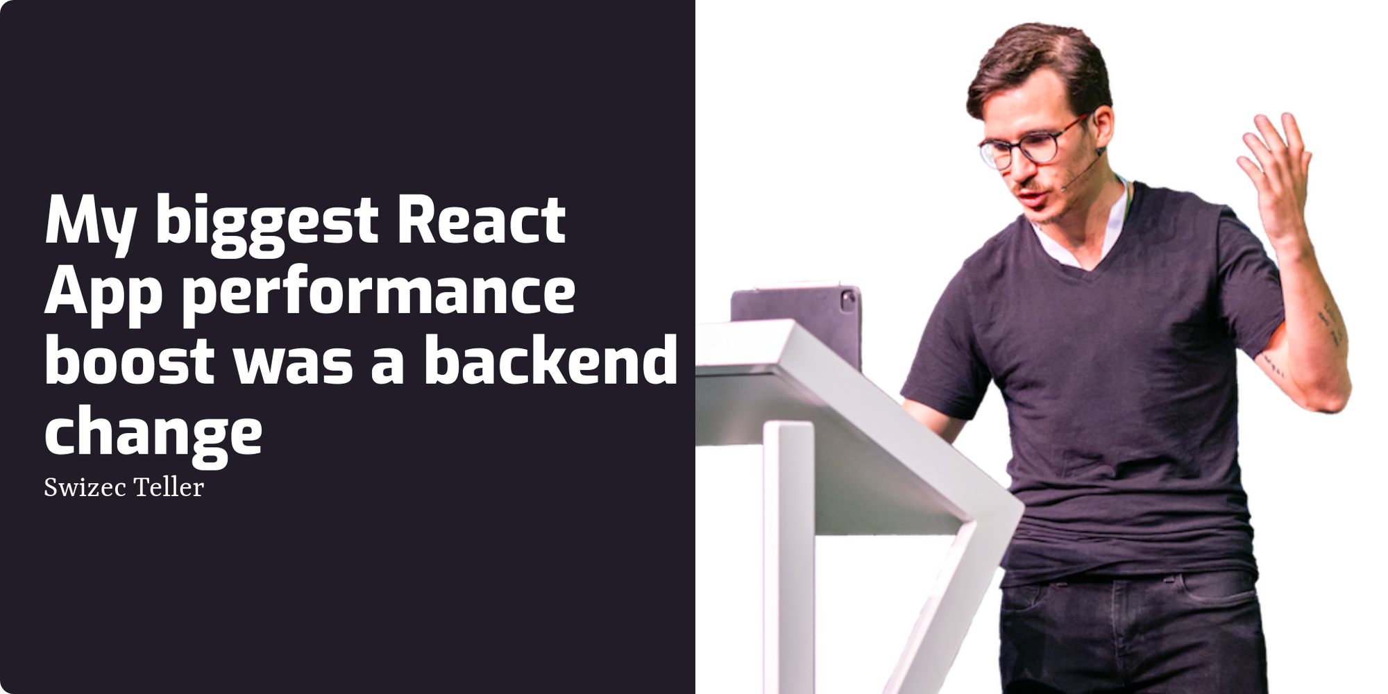 My biggest React App performance boost was a backend change | Swizec Teller