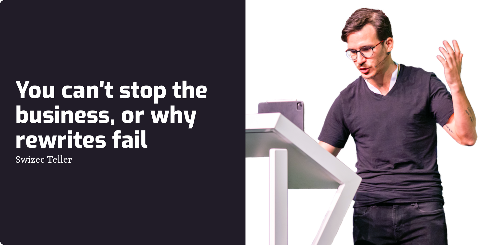 You can't stop the business, or why rewrites fail | Swizec Teller