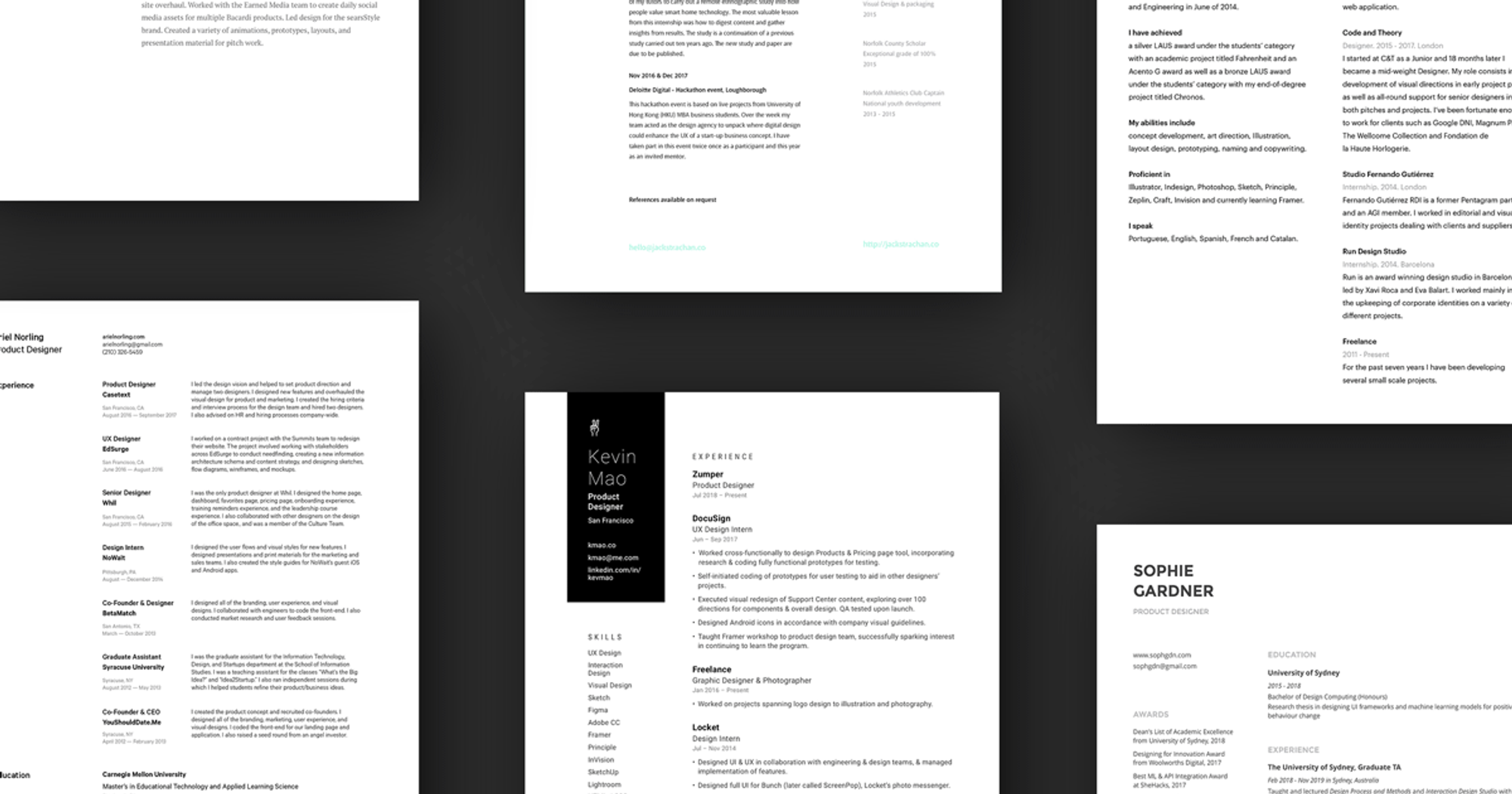 Journal - 21 Inspiring UX Designer Resumes and Why They Work