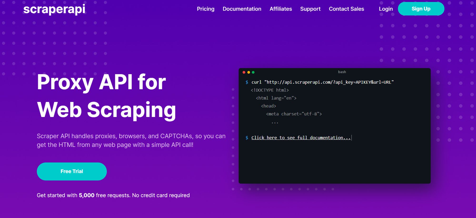 ScraperAPI - The Proxy API For Web Scraping