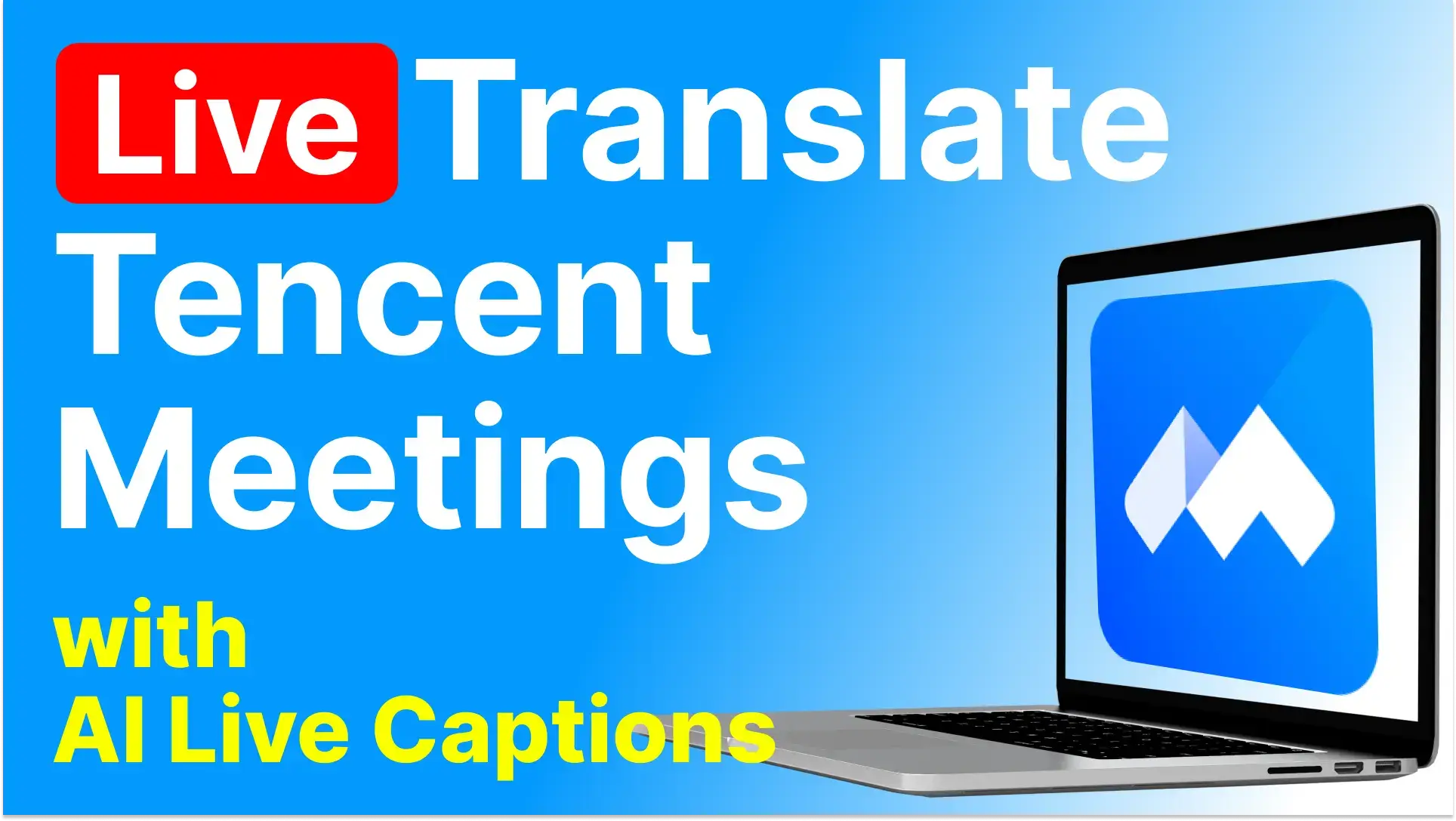 5 Steps To Live Translate Tencent Meetings | AI Live Captions