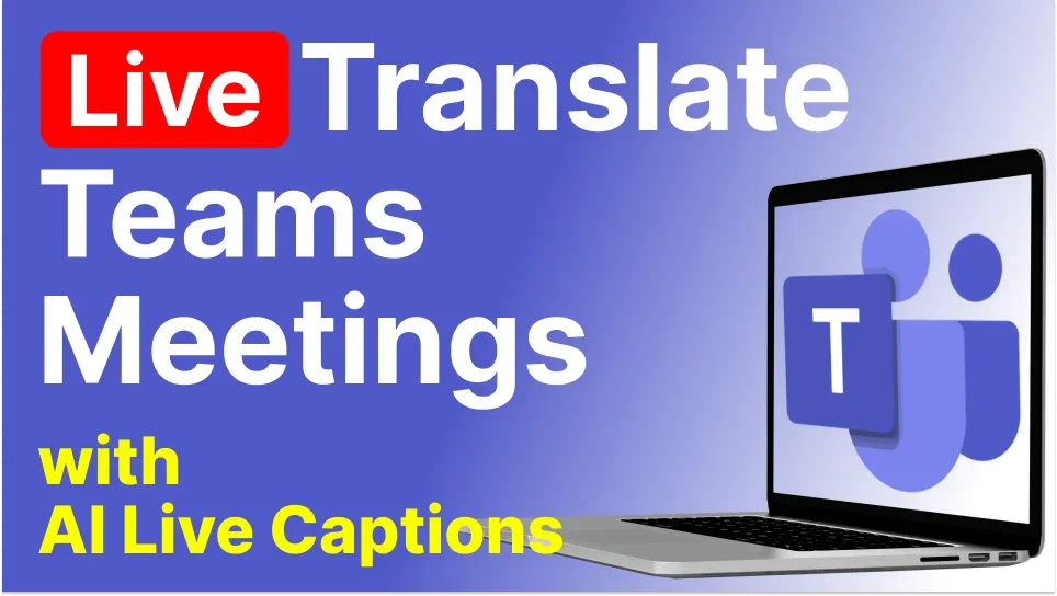 Understand any Microsoft Teams meeting on your computer using AI-powered live captions. Available in 90+ languages, Accurate, Secure.