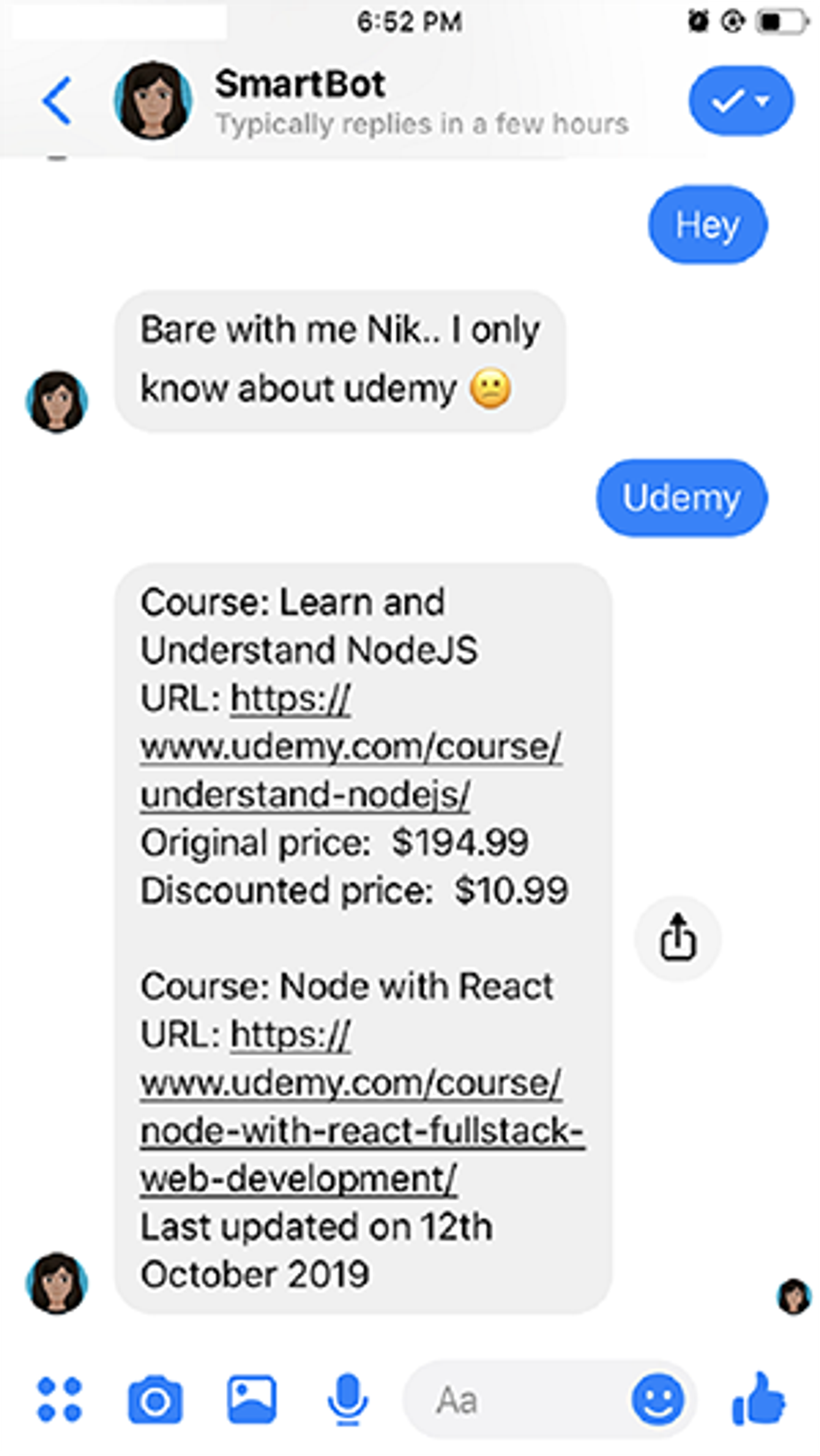 Udemy Course Tracker Bot