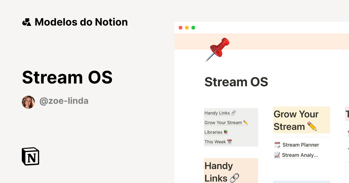 Stream OS  Notion Template